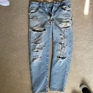 Vintage Mens LLBean Fleece Lined Jeans